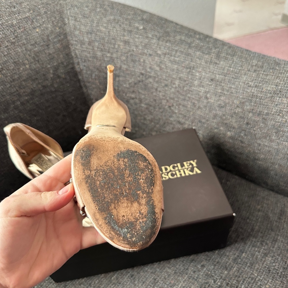 Badgley Mischka Crystal Shoes - Picture 6 of 10